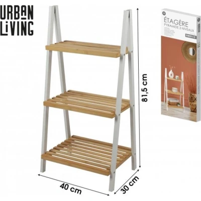 Afbeelding van &quot;BAMBOU &amp; CO&quot; PIRAMIDE BADKAMERPLANK 3 NIVEAUS