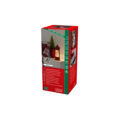 Afbeelding van Kerstlantaarn brievenbus met sneeuwpop Konstsmide 26.5 cm (LED, Batterijen, USB, Timer)