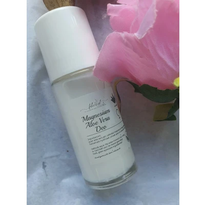 Afbeelding van Natuurlijke Magnesium en Aloe Vera deodorant roll on SWEET geur meest gevoelige huid doeltreffend 50ml