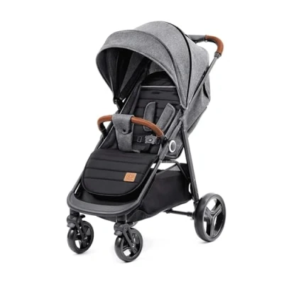 Afbeelding van Kinderkraft GRANDE PLUS Kinderwagen Buggy tot 22 kg Ligpositie Grijs