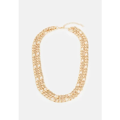 Afbeelding van Urban Classics Figaro Layering Necklace Unisex Ketting goldcoloured, Heren, Maat: One Size, Gold coloured