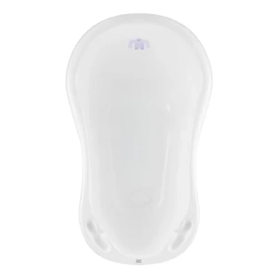 Afbeelding van Hylat Baby Praktisch Babybad Lite met stop stabiel en comfortabel, ideaal voor veilig baden in de eerste 12 maanden, Kleur: Wit, Motief: Yeti