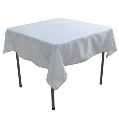 Afbeelding van KaitatsuSen Vierkant Polyester Stof Tafelkleed, Wit, 150x150 cm