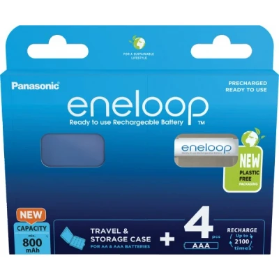 Afbeelding van Batterij NiMH, Micro, AAA, HR03, 1,2 V/800 mAh Vooraf opgeladen, incl. batterijdoos, retailblister (4 pack)