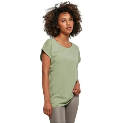 Afbeelding van Damesshirt met ronde hals en omgeslagen mouw Soft Salvia 4XL
