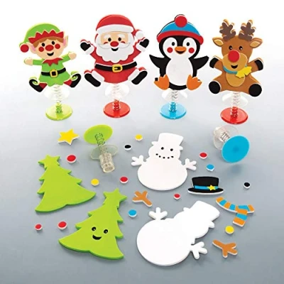 Afbeelding van Baker Ross AT236 knutselset met heupfunctie (6 stuks) feestelijk knutselen kinderen voor Kerstmis, gesorteerd