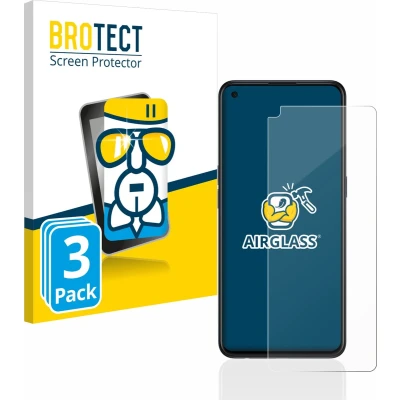 Afbeelding van BROTECT Screenprotector voor Oppo Find X3 Lite Folie Beschermfolie Beschermglas transparant (3 Stuks)