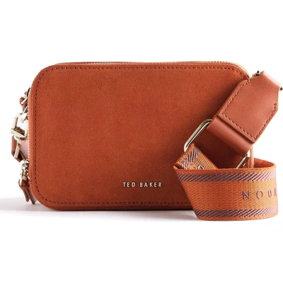 Afbeelding van Ted Baker Stunnas Branded Webbing Mini Camera Bag Brown