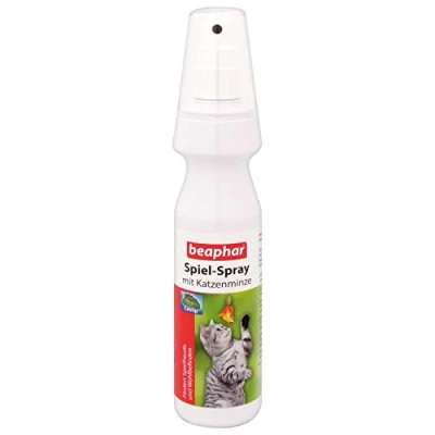 Afbeelding van beaphar Speelspray met kattenkruid, feel good geur voor katten, speelgoed kattenkruid wordt sneller geaccepteerd, kalmerend 150 ml