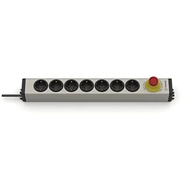 Afbeelding van Ehmann 0819x00072033 Stekkerdoos Zilver, Zwart Randaarde stekker 1 stuk(s)