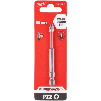 Afbeelding van Milwaukee Shockwave schroefbit lang 90mm pz2