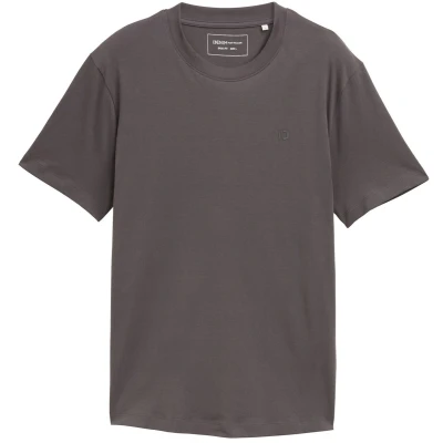 Afbeelding van TOM Tailor Denim Rounded HEM Tshirt basic, Heren, Maat: Small, Pavement grey