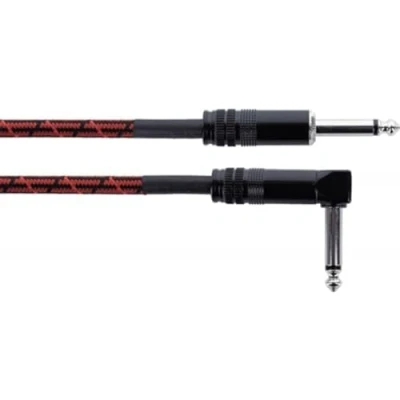 Afbeelding van Cordial EI 3 PR TWEED RD Instrumenten Aansluitkabel [1x Jackplug male 6,3 mm (mono) 1x (mono)] m Zwart, Rood