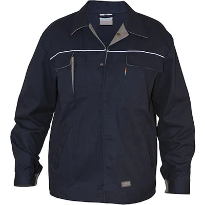 Afbeelding van Carson Contrast CC710.GS werkjas 64 Deep Navy/grijs
