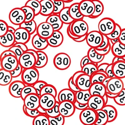 Afbeelding van Verjaardagsdecoratie confetti 30e verjaardag decoratie man vrouw mannen vrouwen tafeldecoratie