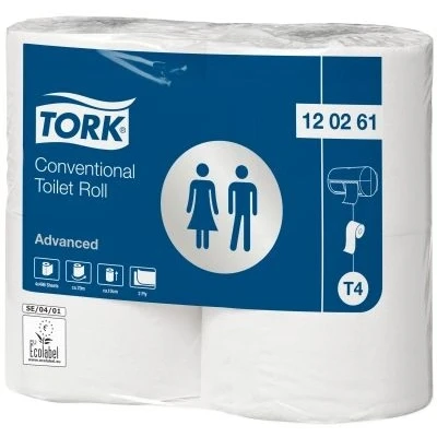 Afbeelding van Tork advanced toiletpap king size 2 lgs wit 69mtr x 10cm pk à 24rol/500 vel (120261)