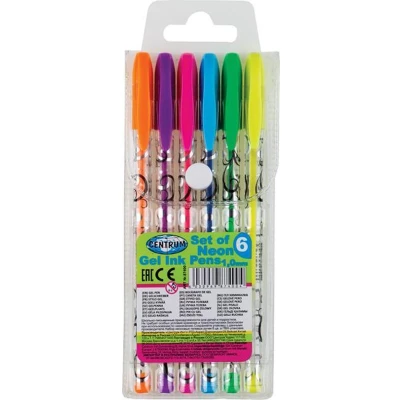 Afbeelding van Centrum gelpennen neon 1.0 mm 6 kleuren