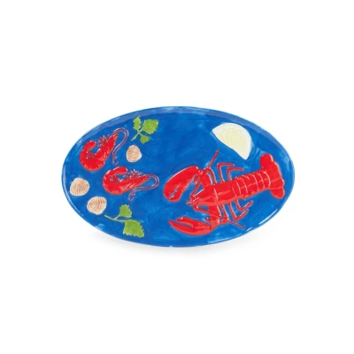 Afbeelding van &amp;Klevering De La Mer Lobster serveerschaal 33 cm Multicolor