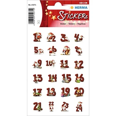 Afbeelding van Herma 15071 Stickers Ontbijtkoek Nummers
