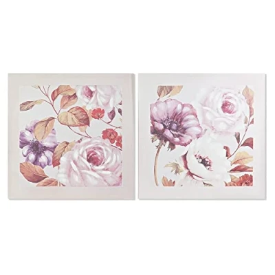 Afbeelding van Schilderij DKD Home Decor Rozen Romantiek 70 x 3 cm (2 Stuks)