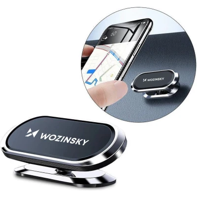 Afbeelding van Wozinsky Auto Telefoonhouder Magnetisch Autodashboard 360o Zelfklevend Ovaal Zwart