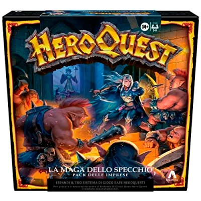 Afbeelding van Avalon Hill, HeroQuest de tovenares van spiegel set bedrijven, fantasy avonturenspel in Dungeon Crawler stijl