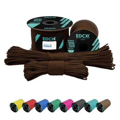 Afbeelding van EdcX 2 mm Nylon Paracord 275 (50 en 100 m) 100% touw, 3 Strengs koord, koord in vele kleuren