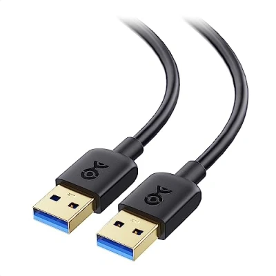 Afbeelding van Cable Matters USB 3.0 kabel (USB naar mannelijk mannelijk) in zwart 3m