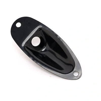 Afbeelding van Musiclily Boat Type ST stijl Jack Plate voor Stratocaster Elektrische Gitaar,Zwart (2 Stuks)