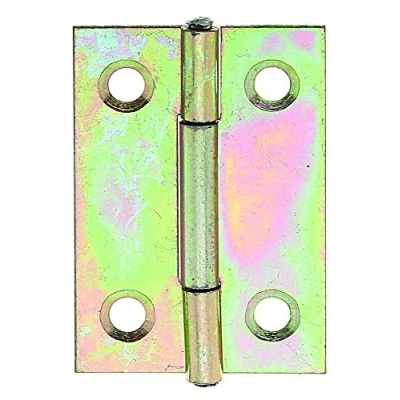 Afbeelding van Alberts 849948 Scharnier smal elektrolytisch geel verzinkt 38 x 26 mm set van 50