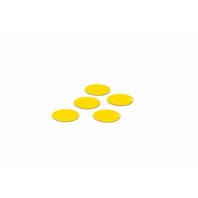 Afbeelding van Symbool Cirkel geel, set van 5 stuks