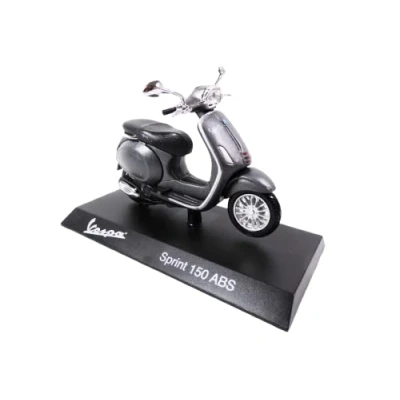 Afbeelding van Collectie miniatuur scooter 1/18 compatibel met Piaggio Vespa Sprint 150 ABS grijs 2014 Ves1004