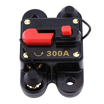 Afbeelding van 12v 24v 80 300a Dc Automatische Zekering Schakelaar Stroomonderbreker Reset Auto Marine Boot Fiets Stereo Audio(300A)