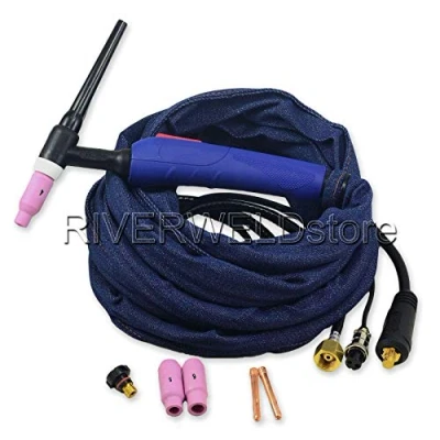 Afbeelding van RIVERWELD WP 17F 12R 150A WIG Branderhals compleet met flexibele kop, Euro stijl 3,8 meter (3,8 m)