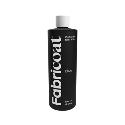 Afbeelding van Furniture Clinic Fabricoat Stoffenverf, herstel of verander de kleur van elke stof, verf direct op transformeer alles banken, lampenkappen, auto interieur (500 ml, zwart)