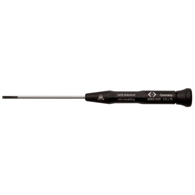 Afbeelding van C.K Xonic ESD Platte schroevendraaier Kopbreedte: 3 mm Koplengte: 100 DIN EN 61340 2