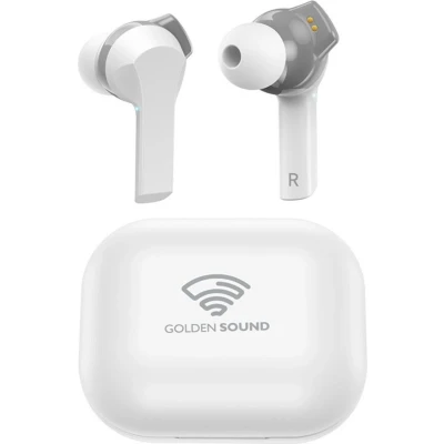 Afbeelding van Golden Sound draadloze oordopjes Bluetooth Sport EarPods Oortjes Geschikt voor elke laptop en smartphone Wit Noise cancelling
