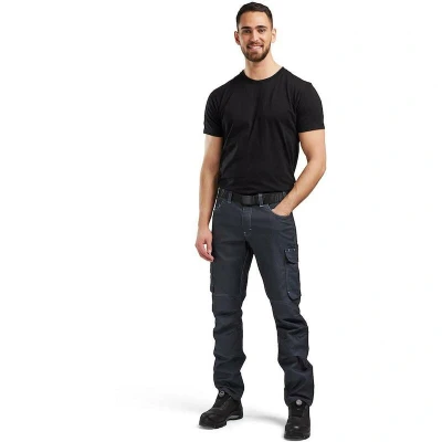 Afbeelding van Blåkläder Werkbroek unite denim stretch marineblauw, maat 3XL, Geschikt voor Veehouderij