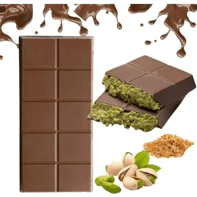 Afbeelding van Dubai chocolade in premium pakket Pistache pistachenoten Handgemaakte 100 g