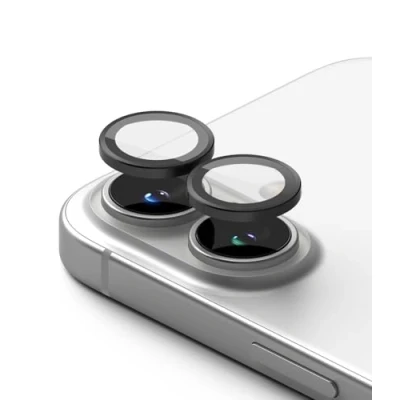 Afbeelding van Ringke Camera Lens Frame Glass Compatibel met iPhone/Plus, Gehard Glas Aluminium Individuele Beschermsticker voor Cameralens Afdekking [2 Pack]