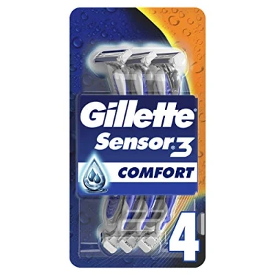 Afbeelding van Disposable Razor Gillette Sensor 3 Comfort 4 Units