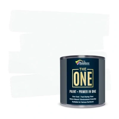 Afbeelding van The One Verf Gloss Finish 2,5 liter Multi Surface Paint Geen ondervacht of primer nodig (gebroken wit)