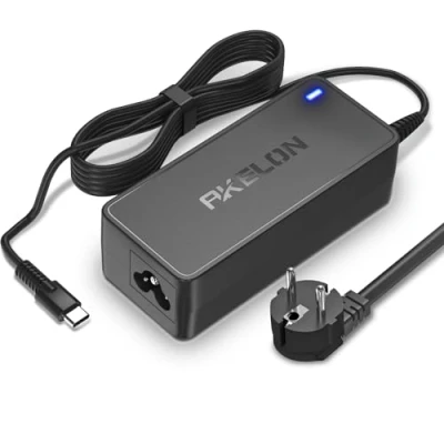 Afbeelding van AKELON Laptop oplader 65W 45W USB C voor Lenovo Thinkpad Yoga Dell Chromebook 3100 Latitude 5420 HP Acer Asus Samsung Google Series Type AC Adapter Voedingskabel