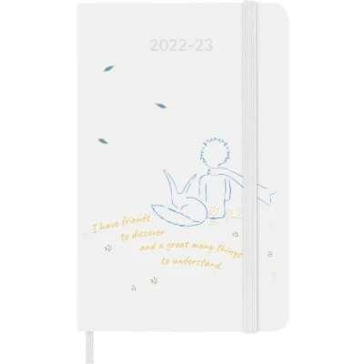Afbeelding van Moleskine Weekplanner 18 Maanden 2022 2023, Limited Edition „Le Petit Prince, Met Harde Kaft En Elastische Sluiting, Zakformaat, 9 X 14 Cm, Kleur Fox