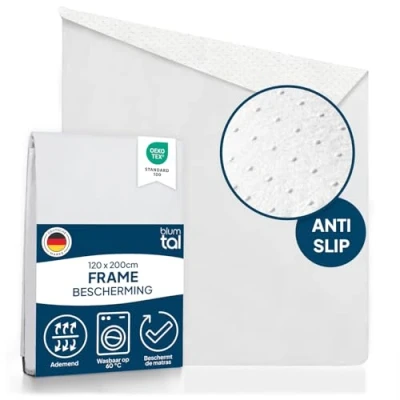 Afbeelding van Blumtal® lattenbodembedekker 120x200 cm OEKO TEX gecertificeerde matrasbeschermer + antisliplaag lattenbodembeschermer beschermer voor lattenbodem