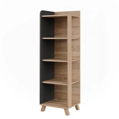 Afbeelding van Vicco KarenBadkamermeubel 40 x 128 cm met 4 compartimenten Sonoma/antraciet