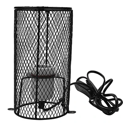 Afbeelding van POFET E27 Huisdier Keramische Verwarming Lamp Heater Houder Reptiel Infrarood Warmte Met Anti Hot Beugel Voor Hagedis Schildpad