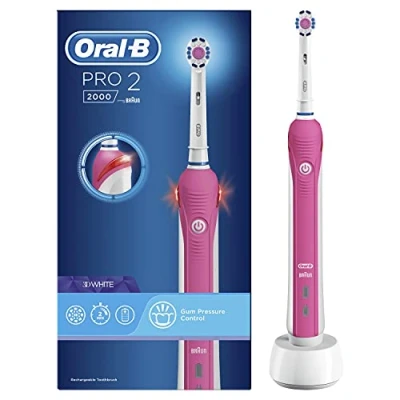 Afbeelding van Oral B Pro 2000/ 2 2000W Roze oplaadbare elektrische tandenborstel