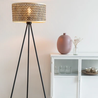 Afbeelding van Maison Bobby Vloerlamp Isla Bamboo