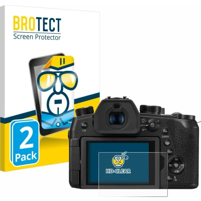 Afbeelding van BROTECT (2 Stuks) Schermbeschermer voor Panasonic DC FZ1000 II/DC TZ200 Screen Protector Transparant